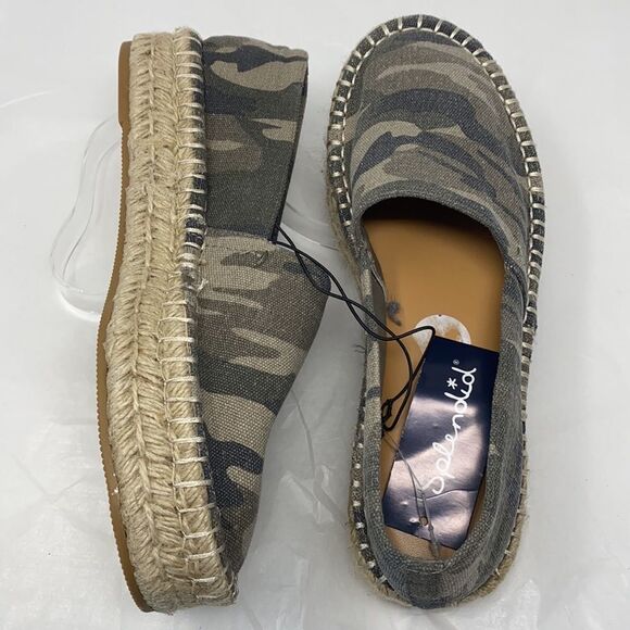 SPLENDID LANEY Green Camo Platform Espadrilles - Picture 6 of 8